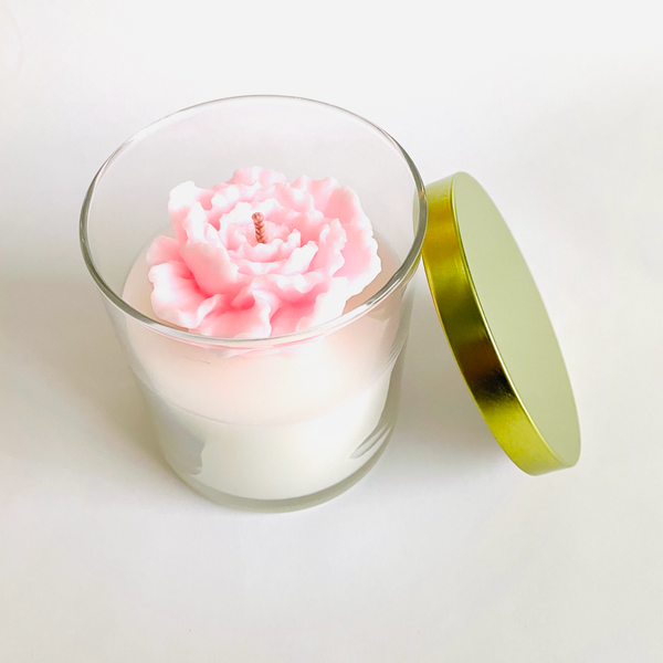Peony Terrarium Coconut Soy Candle