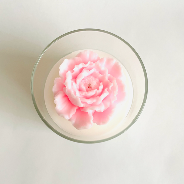 Peony Terrarium Coconut Soy Candle