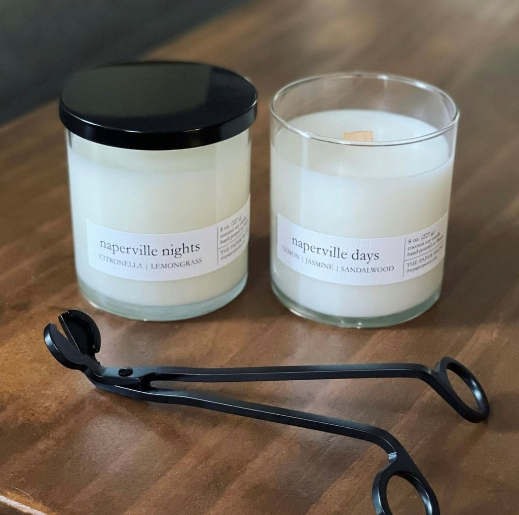 CUSTOM Candles! 8 oz. clear glass candles (set of 4)