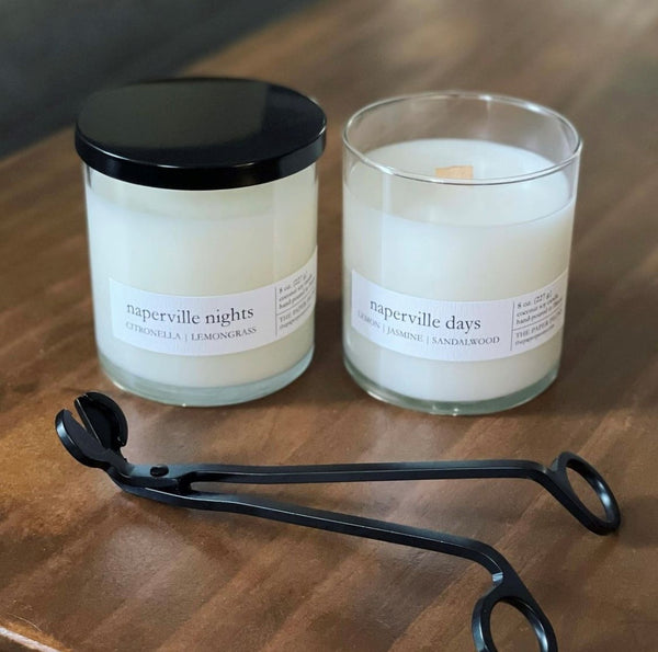 CUSTOM Candles! 8 oz. clear glass candles (set of 4)