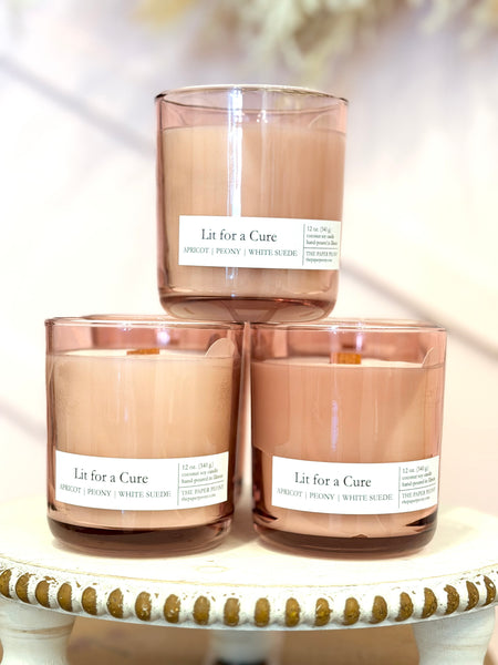 'Lit for a Cure' Coconut Soy Candle