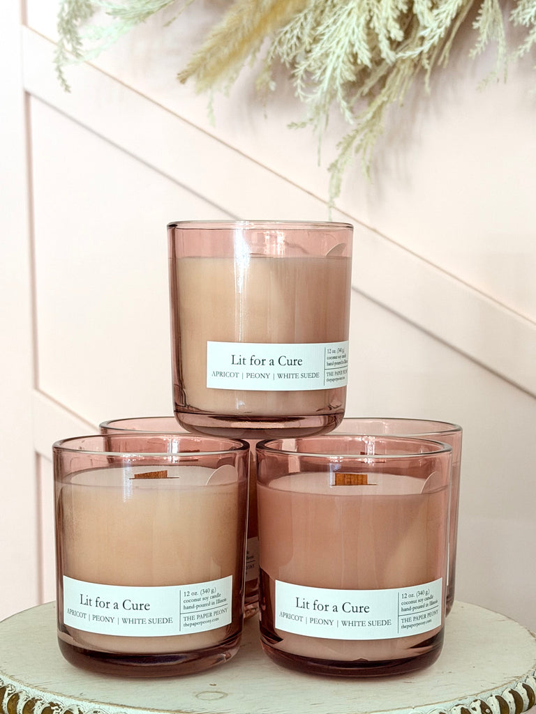 'Lit for a Cure' Coconut Soy Candle