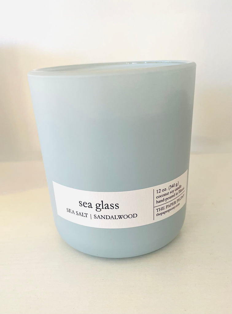 Sea Glass (Vase) Coconut Soy Candle