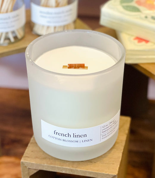 French Linen Coconut Soy Candle
