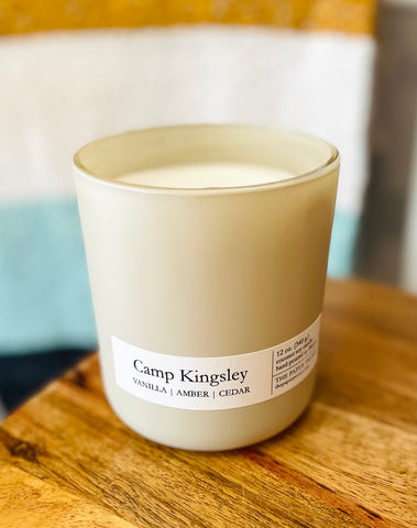 "Camp Kingsley"  School Fundraiser Candle