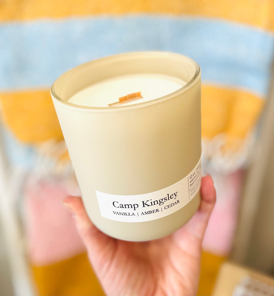 "Camp Kingsley"  School Fundraiser Candle