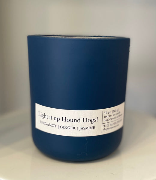 "Light It Up Hound Dogs!" Hillcrest School Fundraiser Candle