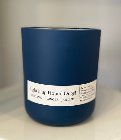 "Light It Up Hound Dogs!" Hillcrest School Fundraiser Candle