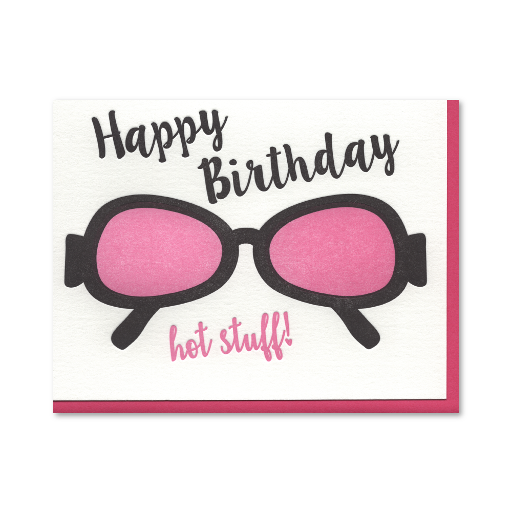 Happy birthday top sunglasses