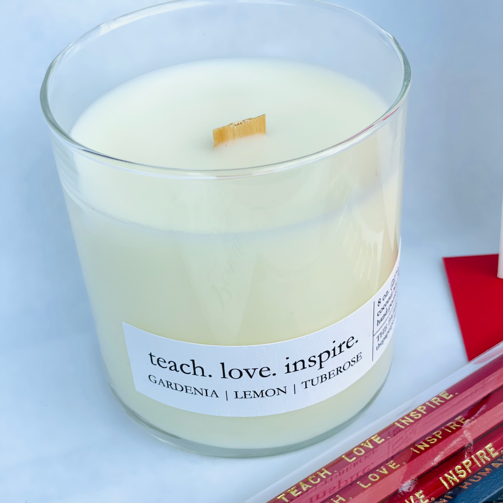 Teach. Love. Inspire. Coconut Soy Candle