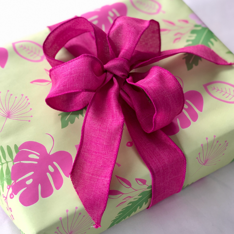 Eco Friendly Gift Ribbon Hot Pink