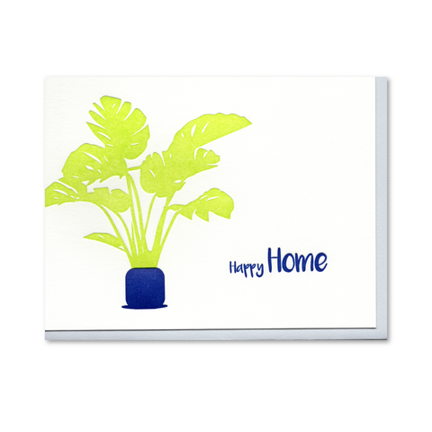 Happy Home Letterpress Card