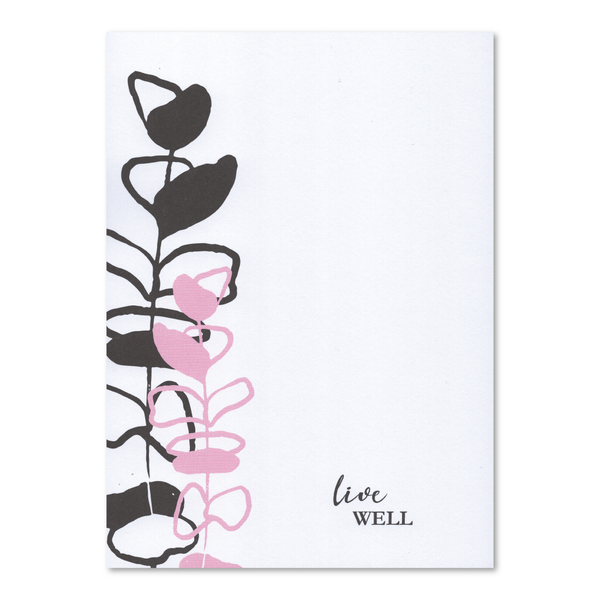 Live Well 5" x 7" Wellness Notepad