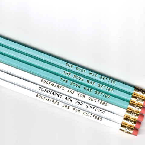 Book Lover Pencil Set of 6