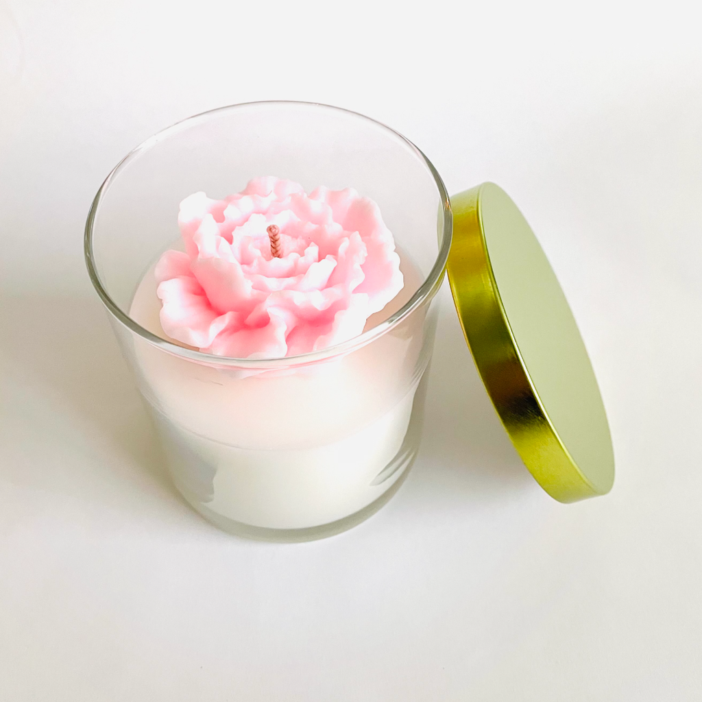 Peony Rose in Coconut Soy Natural Wax Candle