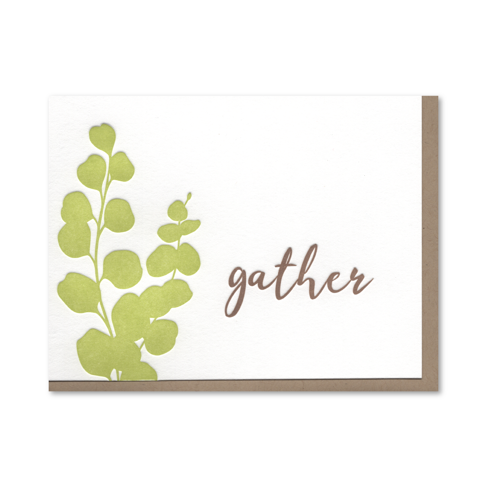 Gather Eucalyptus (Set of 6) Letterpress Cards