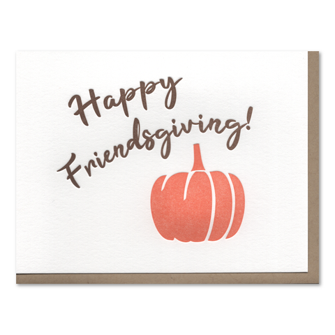 Happy Friendsgiving Letterpress Card