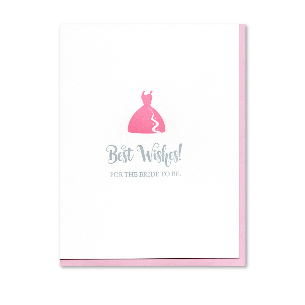Best Wishes for the Bride to Be Letterpress Card
