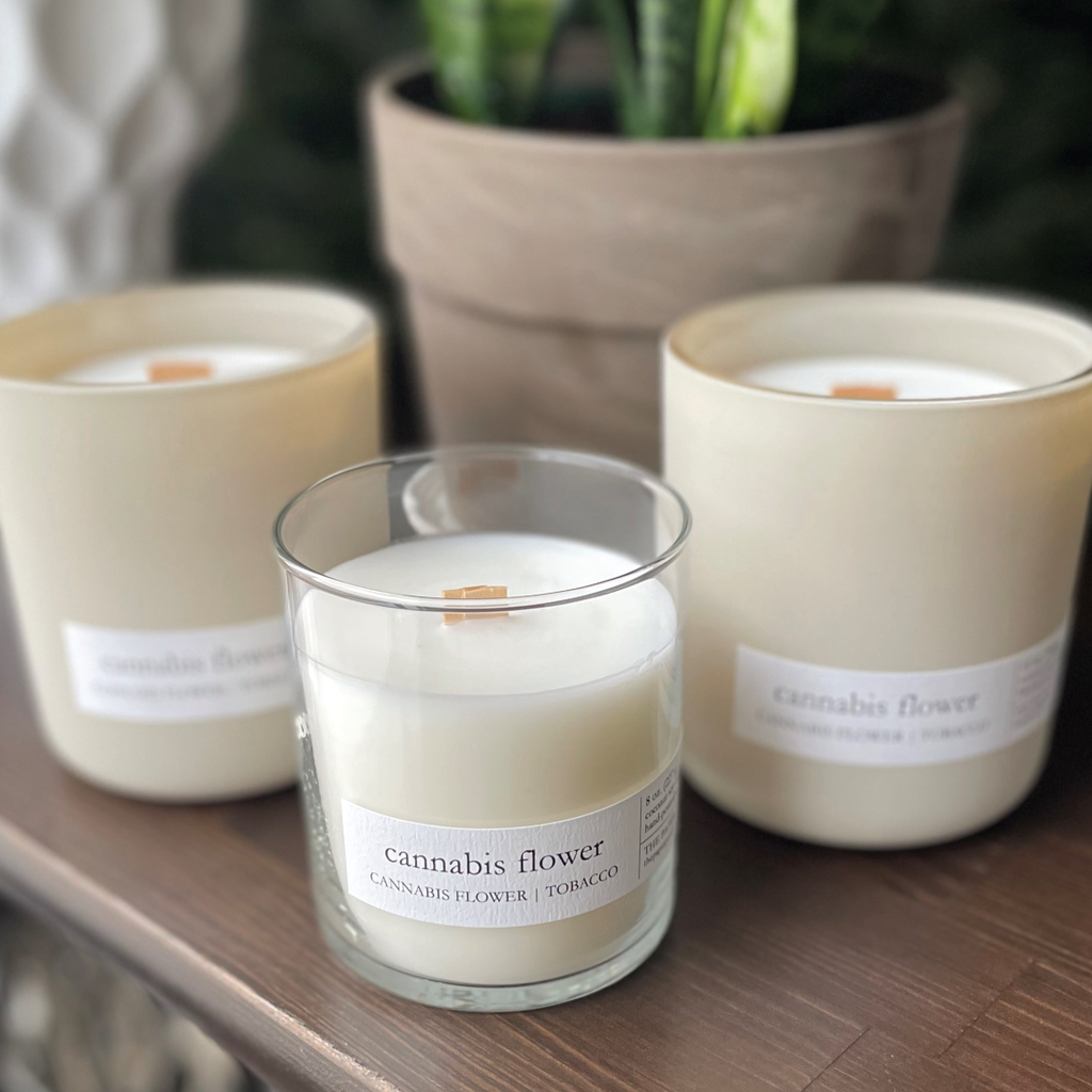 Herbal Flower and Tobacco Coconut Soy Candle