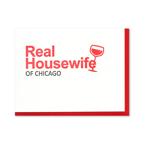 Real Housewife Letterpress Card