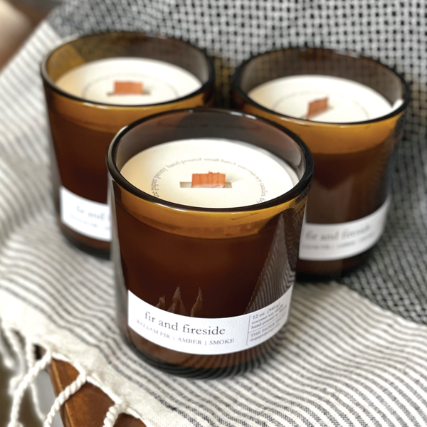 BEST SELLER! Fir and Fireside Coconut Soy Candle