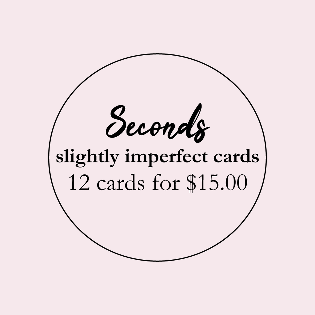 Seconds | Mystery Pack of 12 letterpress cards